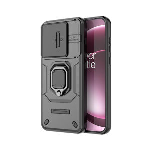 szhaiyu | Armor Phone Case For OnePlus Nord ACE 3 4 5 CE5 13 13R 13T 15 Pro Ultra With Sliding Camera Protection Ring Holder Hard Cover
