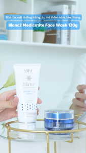 Sữa rửa mặt dưỡng trắng da mờ thâm nám tàn nhang - Blanc2 Medicated Face Wash 130g