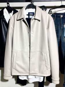 Cabinet 429! Spring New Mens Wear Imitation Leather Effect Jacket Za8281345 800 Male Loose Leather Coat