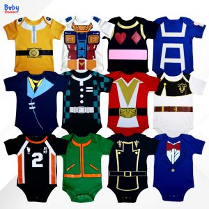 Anime Baby Costume 0-12 months Cotton Bodysuit Manga Cosplay Outfit Newborn Boy Girl Monthly Outfit Baby Onesies PH