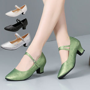 Womens Dance Shoes Soft Bottom Real Leather New Style for Square Dance Tibetan Dance Xinjiang Dance Comfortable Sport Shoes