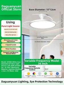 DGY | Ultra-thin Hidden Ceiling Fan Light