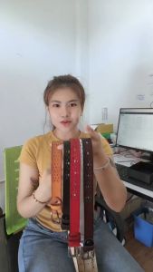 ซื้อ1แถม1 ได้เข็มขัด 2 เส้น เข็มขัดผู้หญิง หนังแท้ เข้าได้กับทุกชุด กางเกงยีนส์ ชุดเดรส ลายฉลุ คุ้มมาก จำนวนจำกัด ZP779