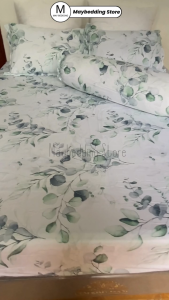 Bộ Ga Giường Tencel Micro Mẫu Hoa Văn Đa Kích Thước Chất Liệu Thấm Hút Chống Mùi