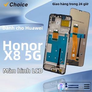 6.5 "TFT LCD Bộ Số Hóa Màn Hình Cảm Ứng Cho Huawei Honor X8 5G VNE-N41 Tương Thích Điện Thoại Di Động Thay Thế Một Phần Màn Hình Điện Dung