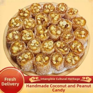 Traditional Handmade Peanut Coconut Sesame Soft Candy
