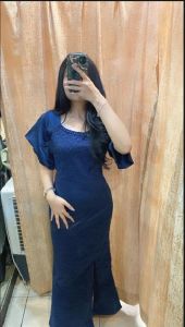 DRESS VIRAL 2024 DRESS PESTA ACARA NATAL / DRESS PREMIUM PANJANG KOREAN DRESS BODYCON / DRESS SLIT PANJANG BELAH SAMPING