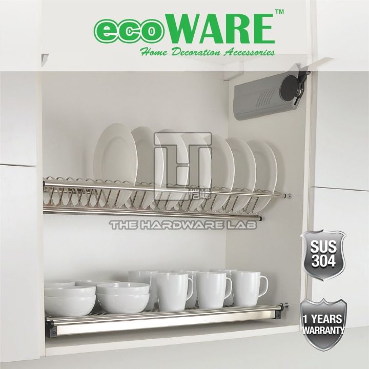 The Hardware Lab Ecoware Sus304 Stainless Steel Dish Rack Lazada Singapore 2524