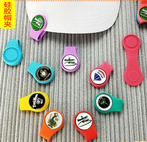 New Arrival Golf Silicone Cap Clip Golf Hat Clip Magnetic Cap Clip Ballmarker Golf Mark