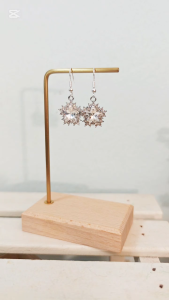 Made-to-Order SG - Sparkling Star Drop Earrings Handmade Contemporary Earrings Collection