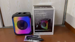 BIS-1783 KARAOKE Bluetooth Outdoor Boomboxes FM Radios Portability Wireless USB SD Rechargeable Speakers Free Wireless Mic