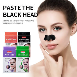 10pcs Blackhead Nose Patch Tear Box Deep Clean Pores Whitehead Clogged Pores Shrink Nasal Patch