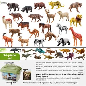 XINGE | Childrens Miniature Simulated Animal Model Toy Set