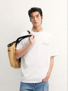 Jack Jones | Retro Hand-drawn Color-block Cotton Loose T-shirt