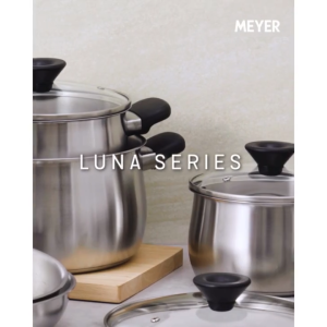 Meyer Luna Stainless Steel 20cm/3.8L Stockpot with Glass Lid