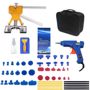 Professional Car Body Paintless Dent Repair Tools Dent Repair Kit For Auto Hail Pit Dent Puller With Glue Puller Tabs Removal