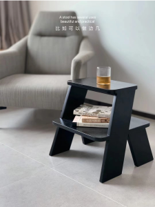 Modern Minimalist Nordic Solid Wood Low Chair Home Use Shoe Changing Stool Multi-Function Side Table Bedside Table