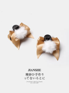 กิ๊บติดผมรูปหมุนน่ารัก ผูกโบว์ผีเสื้อ ทรงผมครึ่งหัว กิ๊บติดผมรูปทรงม้า ตกแต่งผมสไตล์เจ้าหญิง ทรงหน้าม้า เครื่องประดับผม