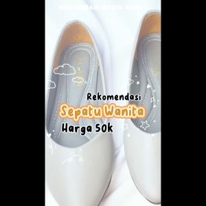 (Gratis Dompet) Sepatu Wanita Flat Slip On Flatshoes Kerja Wanita Polos Anti Slip Kasual Murah