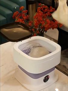 Foldable portable washing machine underwear washing machine elution integrated blue light sterilization