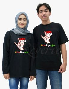 KAOS SALAM 3 JARI METAL #PASTIGANJAR BAJU SERAGAM TSHIRT SALAM DAMAI KAMPANYE RELAWAN GANJAR MAHFUD GANJARIAN GANJARIST