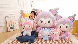 Popular Sanrio Character: 35cm Sanrio Kuromi Plush Doll & Lolita Princess Dress