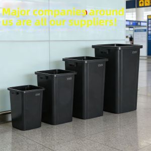 Outdoor Indoor Commercial Large Capacity Square Trash Can