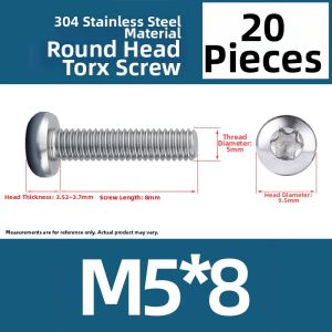 OPPU | Tamper Resistant Hexagonal Socket Screws 304 Stainless Steel