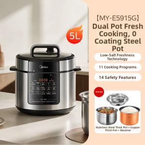 Midea | Smart Non-Coating Home Stainless Steel Electric Pressure Cooker 5L