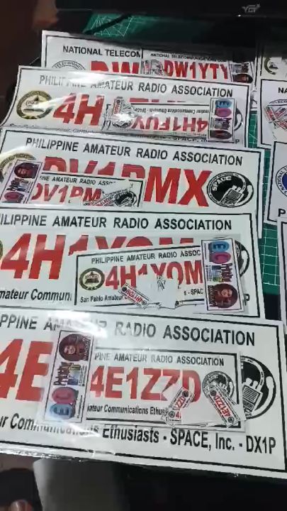Call Sign Sticker CALLSIGN STICKER (AMATEUR / COMMERCIAL STICKER) | Lazada PH