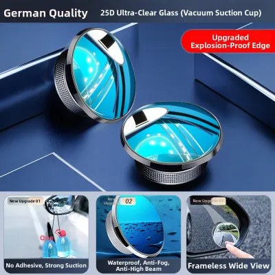 TOKUSET | Wide Angle 360 Degree Anti-Blind Spot Car Round Mirror