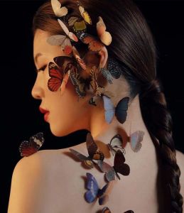 Butterfly Makeup Fairy Elf Photo Prop Hair Accessories Face Stickers Creative Photography Tools Korean Style Fresh Outburst