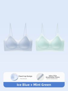 MEATIN | Ice Silk Seamless Light Cooling Small Chest Gathering Bra Vest Style