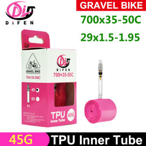 DiFEN TPU Inner Tube 700C GRAVEL Bike 700x35-50C For 35C 38C 40C 45C 50C Tire Bicycle Camera MTB 29x1.5-1.95 Pneu Aro Tyre 45G