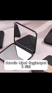 Abadi Mall Cermin Lipat Travel Mini | CERMIN KACA LIPAT MINI 2 SISI | CERMIN LIPAT 2 SISI PERSEGI POLOS KACA RIAS| KACA LIPAT KOSMETIK