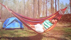 🔥Msia Stock🔥 Outdoor Hammock Cradle Hanging Bed Anti-rollover Hammock