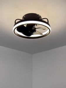 13.5 Ceiling Fan LED 360° Rotation Smart Ceiling Fan Lights 3000-6500K Dimmable Fandelier Fans For Toilet Restaurant