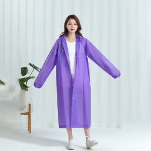 1/2pcs Hooded Rain Coat Women Men Impermeable Thickened Waterproof Tourism Outdoor Hiking Rain Poncho Outdoor Products