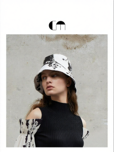 Autumn Winter Womens Linen Elastic Comfort Printed Bucket Hat