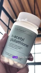 Pure Form S-Acetyl Glutathione Anti-Aging Repair Damaged Skin Cells Anti-Oxidative Stress 90 Capsules