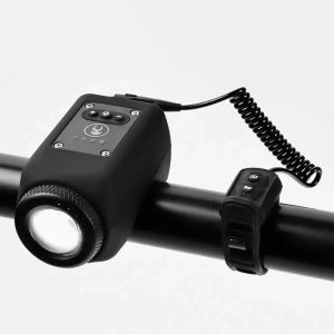 Còi Điện MTB Cho Xe Đạp 120dB USB Có Thể Sạc Lại IPX6 Phụ Kiện Đèn Đi Xe Đạp Chống Nước Đi Đêm