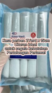 KASA ROLL STERIL UKURAN 2YARD X 15CM (ISI 5) / KASA PERBAN/ KASA STERIL