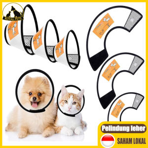Pelindung Leher Anjing Neck Pet Collar Kucing Penutup Leher Kepala Anti Bite Corong Anjing Cone Leher Collar Kucing