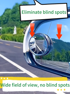 【Suction cup upgrade!】2Pcs 360°Blind Spot Mirror Automotive Reversing Small Round MirrorWide Angle Auxiliary Mirror