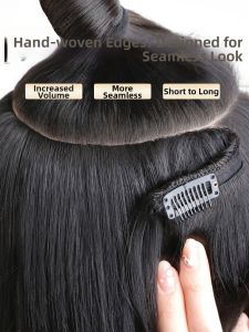 HHfashion | Real Hair U-Shaped Hand-Woven Seam Natural Invisible Lengthening Hair Piece