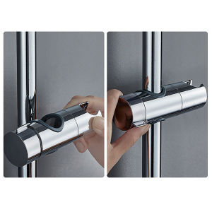 ★Bathroom Accessories 360° Rotation 18-25mm Adjustable Shower Head Holder Shower Holder Clamp Showerhead Rail Slide Bracket