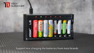 XTAR L8 Battery Charger - USB-C - AA AAA -Mix Charging - 1.5v Li-ion - 1.2v Ni-MH - Smart Protection