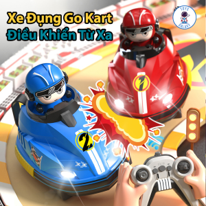 Đồ Chơi Xe Đụng Go Karts Điều Khiển Từ Xa 2.4Ghz Có Đèn Và Nhạc Vui Nhộn Thích Hợp Chơi Nhiều Người