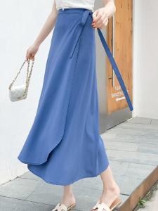 Váy Midi Chữ a Cạp Cao Cho Nữ 2024 Váy Dài Mới Phong Cách Hàn Quốc Thanh Lịch Váy Chữ a Cỡ Lớn Một Mảnh