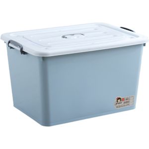 Extra Large Thickened Plastic Storage Box Super Capacity Moving Organization Box Clothes Storage Container Home Use